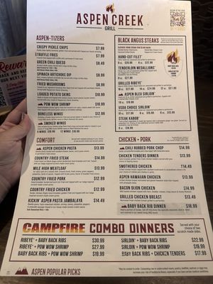 Menu photo 1 Aspen Creek Grill Amarillo, TX
