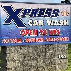 Xpress Car Wash - Sign facing pinhook