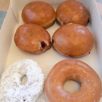 Krispy Kreme - The raspberry filling donuts are the best of the bunch. So good. - Donuts Near Me - Clive, Iowa