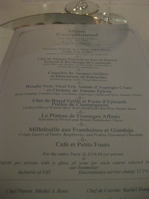 Menu photo 7 Le Gavroche London, XGL Menu photo 7 Le Gavroche London, XGL