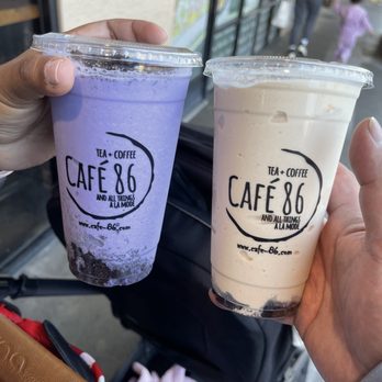 Cafe 86 - Ube monster and cookie butter shakes - Desserts Near Me - Artesia, California Cafe 86 - Ube monster and cookie butter shakes - Desserts Near Me - Artesia, California