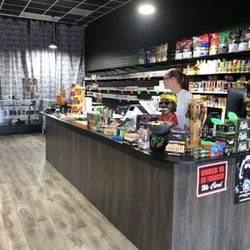 Cloud E Vape & Smoke - Interior of our head shop. CBD, Pipes, Vape, Kratom, Hookah and much more.