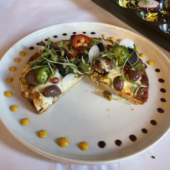 Maison Pucha Bistro - Smoked Salmon Flatbread - French Near Me - Houston, Texas Maison Pucha Bistro - Smoked Salmon Flatbread - French Near Me - Houston, Texas