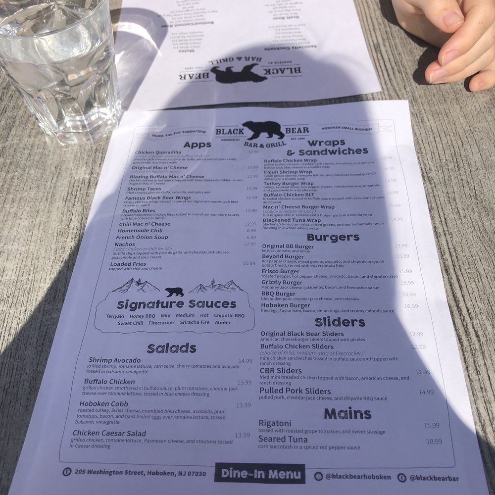Black Bear Bar & Grill - Sports Bars Near Me - Hoboken, New Jersey
