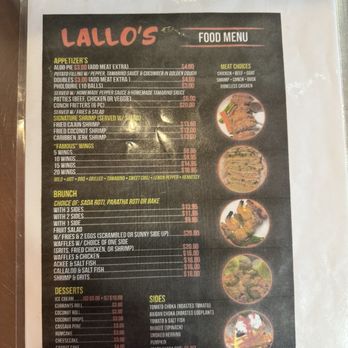 Lallo's - Menu - Caribbean Near Me - Lauderhill, Florida
