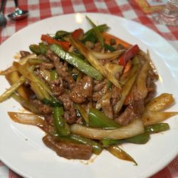 Oriental Gourmet - 73. Shredded Beef Szechuan Style