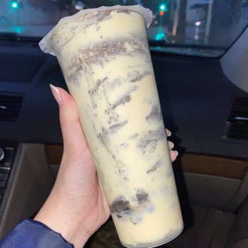 Miss Cheese Tea Cafe - Oreo Brulee Green Milk Tea - Bubble Tea Near Me - Pasadena, California