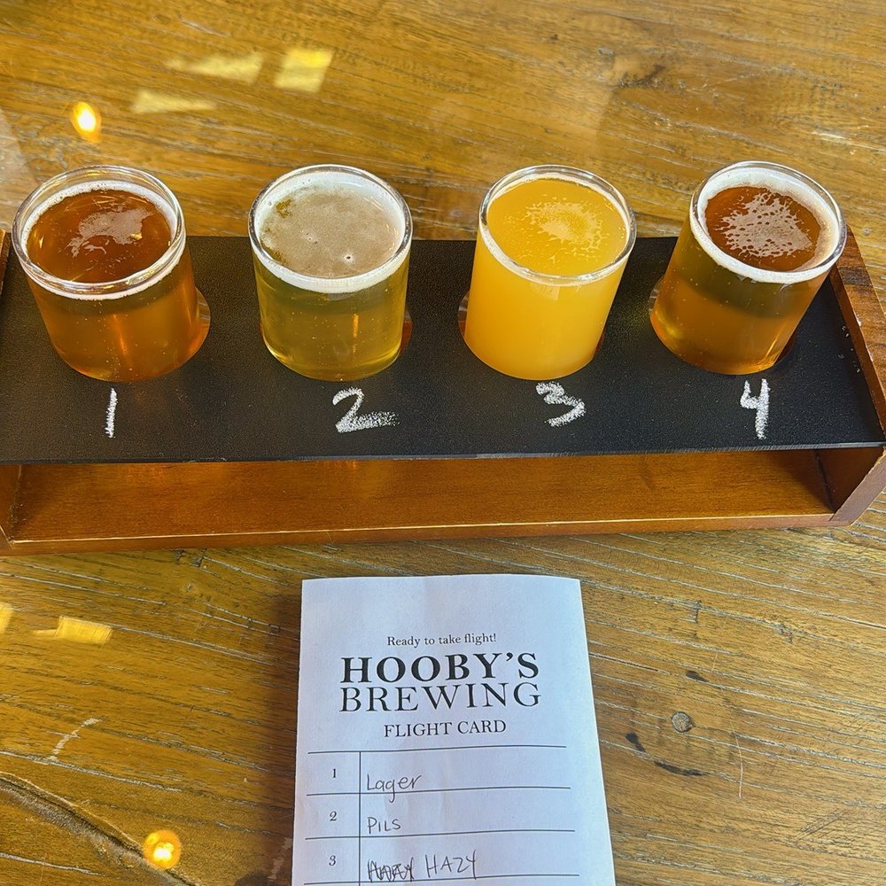 Hooby’s Brewing - Beer flight - Breweries Near Me - Winters, California Hooby’s Brewing - Beer flight - Breweries Near Me - Winters, California