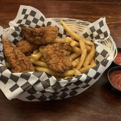 Parker's Grille - Newark - Chicken fingers with fries.