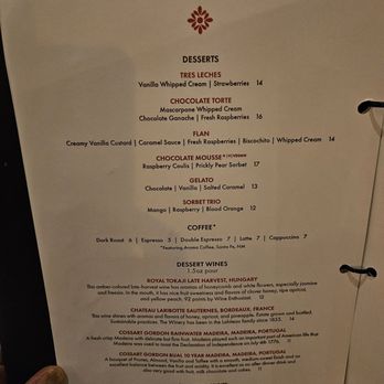 La Plazuela - Desserts & after dinner drinks - New American Near Me - Santa Fe, New Mexico