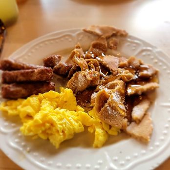 Sage Social Eatery - Kids pancake eggs and sausage - Latin American Near Me - Covina, California Sage Social Eatery - Kids pancake eggs and sausage - Latin American Near Me - Covina, California