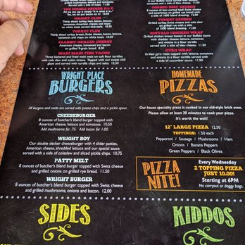 The Wright Place - Menu - American Near Me - Willoughby Hills, Ohio