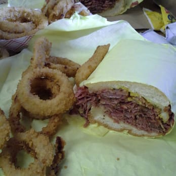 The Hat - Pastrami and onion rings! YUM!!! - Fast Food Near Me - Rancho Cucamonga, California