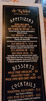 Menu photo 6 De Kelder Speakeasy Pella, IA Menu photo 6 De Kelder Speakeasy Pella, IA