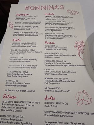 Menu photo 2 Nonnina's Wappingers Falls, NY Menu photo 2 Nonnina's Wappingers Falls, NY