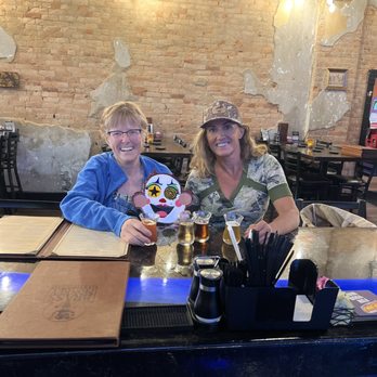 Brass Monkey - Tina & Bev drinking a beer flight - Sports Bars Near Me - Waverly, Ohio Brass Monkey - Tina & Bev drinking a beer flight - Sports Bars Near Me - Waverly, Ohio