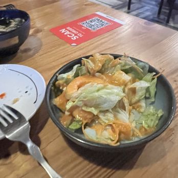Wild Ginger - Salad- nothing wrong with this - Sushi Bars Near Me - Palm Coast, Florida
