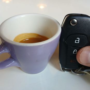 Dark Matter Coffee - A traditional demitass cup, about 1/3 full, and they claimed it was a double shot. - Coffee & Tea Near Me - Chicago, Illinois
