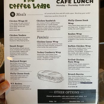 The Coffee Lodge - Lunch menu - Coffee & Tea Near Me - Cumming, Georgia The Coffee Lodge - Lunch menu - Coffee & Tea Near Me - Cumming, Georgia