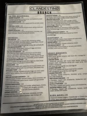 Menu photo 4 Clandestino Gastro-Bar Azusa, CA Menu photo 4 Clandestino Gastro-Bar Azusa, CA