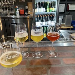Afterthought Brewing Company - Pricey flight in taproom.
