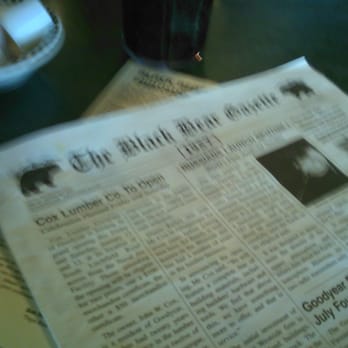 Black Bear Diner Goodyear - The menu looks like an old newspaper. - American Near Me - Goodyear, Arizona