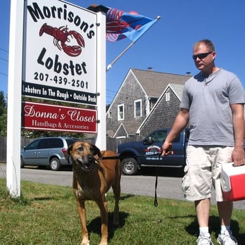 Morrison's Lobsters - Dennis and Jack striking a pose - Seafood Near Me - Kittery, Maine