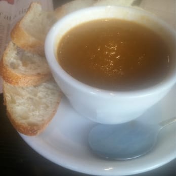 Thorough Bread & Pastry - Hot soup on cold summer day. Garlic tomato leek. Dairy free. $2.25 - Sandwiches Near Me - San Francisco, California Thorough Bread & Pastry - Hot soup on cold summer day. Garlic tomato leek. Dairy free. $2.25 - Sandwiches Near Me - San Francisco, California