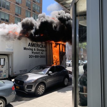 Colonial Van Lines - Colonial Van Line moving truck on fire. - Movers Near Me - Pompano Beach, Florida Colonial Van Lines - Colonial Van Line moving truck on fire. - Movers Near Me - Pompano Beach, Florida