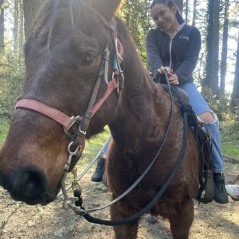 Five Brooks Ranch - Skipper and I on Bolema trail, switching to Olema Trail. - Horseback Riding Near Me - Olema, California Five Brooks Ranch - Skipper and I on Bolema trail, switching to Olema Trail. - Horseback Riding Near Me - Olema, California