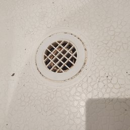 Debris left in the shower after the washing machine repair. Debris left in the shower after the washing machine repair.