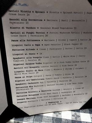 Menu photo 1 Mia Trattoria San Diego, CA Menu photo 1 Mia Trattoria San Diego, CA