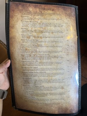 Menu photo 4 Black Pearl Restaurant Parker, AZ