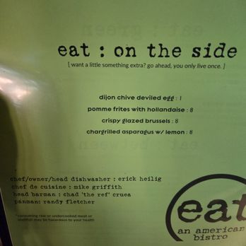 Eat: An American Bistro - Menu 9.25 - New American Near Me - Virginia Beach, Virginia Eat: An American Bistro - Menu 9.25 - New American Near Me - Virginia Beach, Virginia