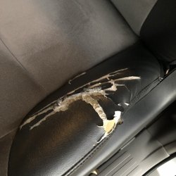 Hankins Auto Glass & Seat - Before