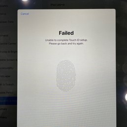 Touch ID sensor not working on my replacement iPad