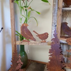 Wild Fern Studios - Cut metal birds and trees I went back for but couldn't get because they were closed