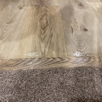 Empire Today - Glue all over the new floor from the installers - Carpet Installation Near Me