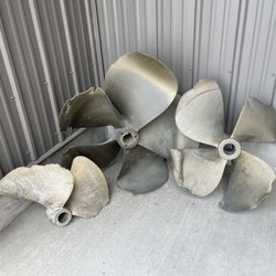 North Harbor Diesel & Yacht Service - Prop carnage on display