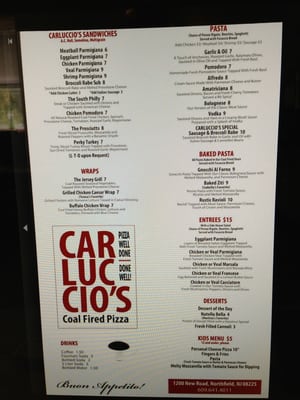 Menu photo 7 Carluccio's Coal Fired Pizza Northfield, NJ Menu photo 7 Carluccio's Coal Fired Pizza Northfield, NJ