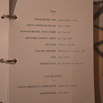Le Chalet - Beers, non-alcoholic 12/2024 - Cocktail Bars Near Me - New York, New York