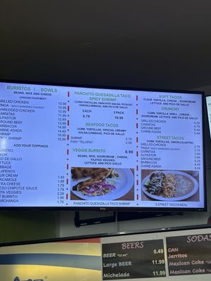 Menu photo 1 Panchito Mexican Restaurant Citrus Heights, CA