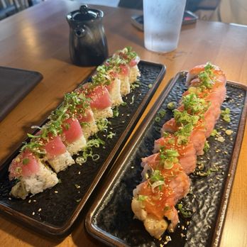 Aria Sushi & Dining - Pink Lady Special Roll & Red Dragon-both of which were very tasty! - Sushi Bars Near Me - Sherman Oaks, California Aria Sushi & Dining - Pink Lady Special Roll & Red Dragon-both of which were very tasty! - Sushi Bars Near Me - Sherman Oaks, California