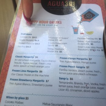 Agua 301 - Happy hour menu - Mexican Near Me - Washington, DC, District of Columbia Agua 301 - Happy hour menu - Mexican Near Me - Washington, DC, District of Columbia