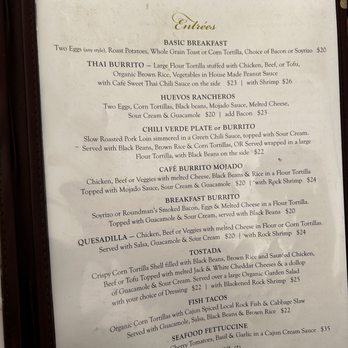 Mendocino Cafe - Menu - Cafes Near Me - Mendocino, California