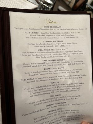 Menu photo 6 Mendocino Cafe Mendocino, CA