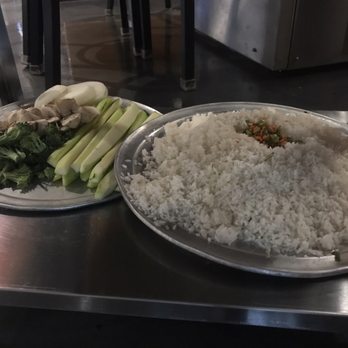 Ukai - Woodlake - Veggies & rice for fried rice. - Japanese Near Me - Okemos, Michigan