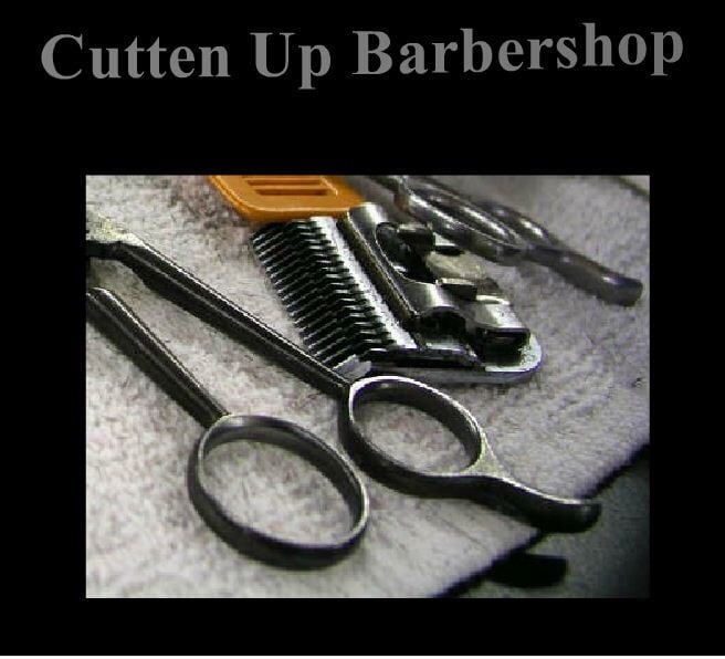 Cutten Up Barber Shop Logo