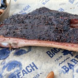 Pork ribs. Fall off the bone. Very meaty.