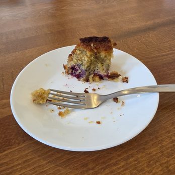 Mountain House Cafe - The remains of the blackberry police oil cake. - Coffee & Tea Near Me - St. Louis, Missouri